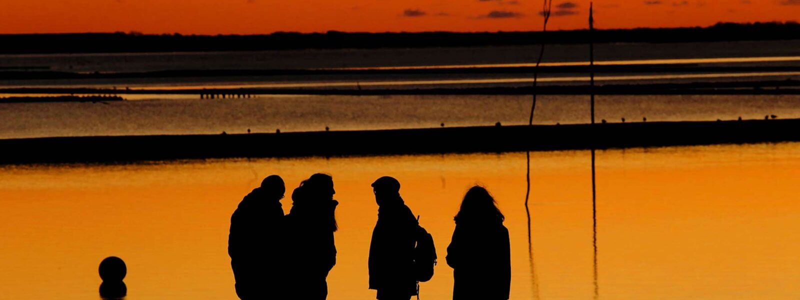 Nordfriesland bei Abend am Strand