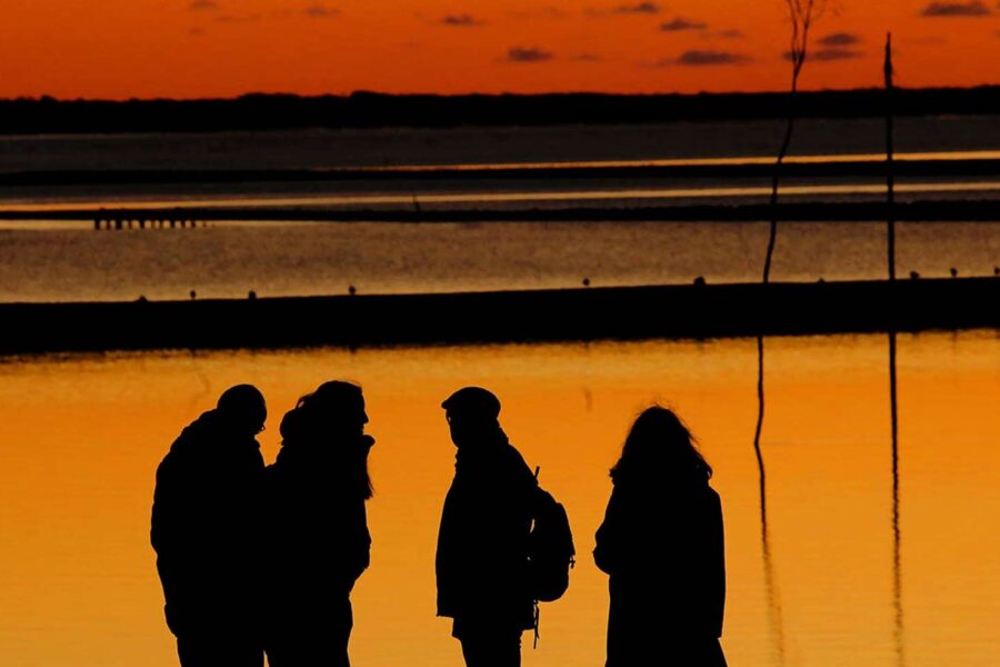 Nordfriesland bei Abend am Strand