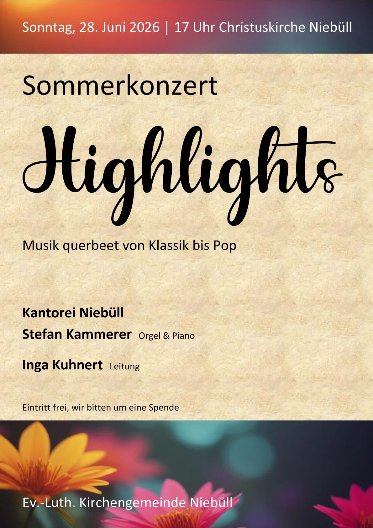 Sommerkonzert Lieblingsmusik - querbeet von Klassik bis Pop